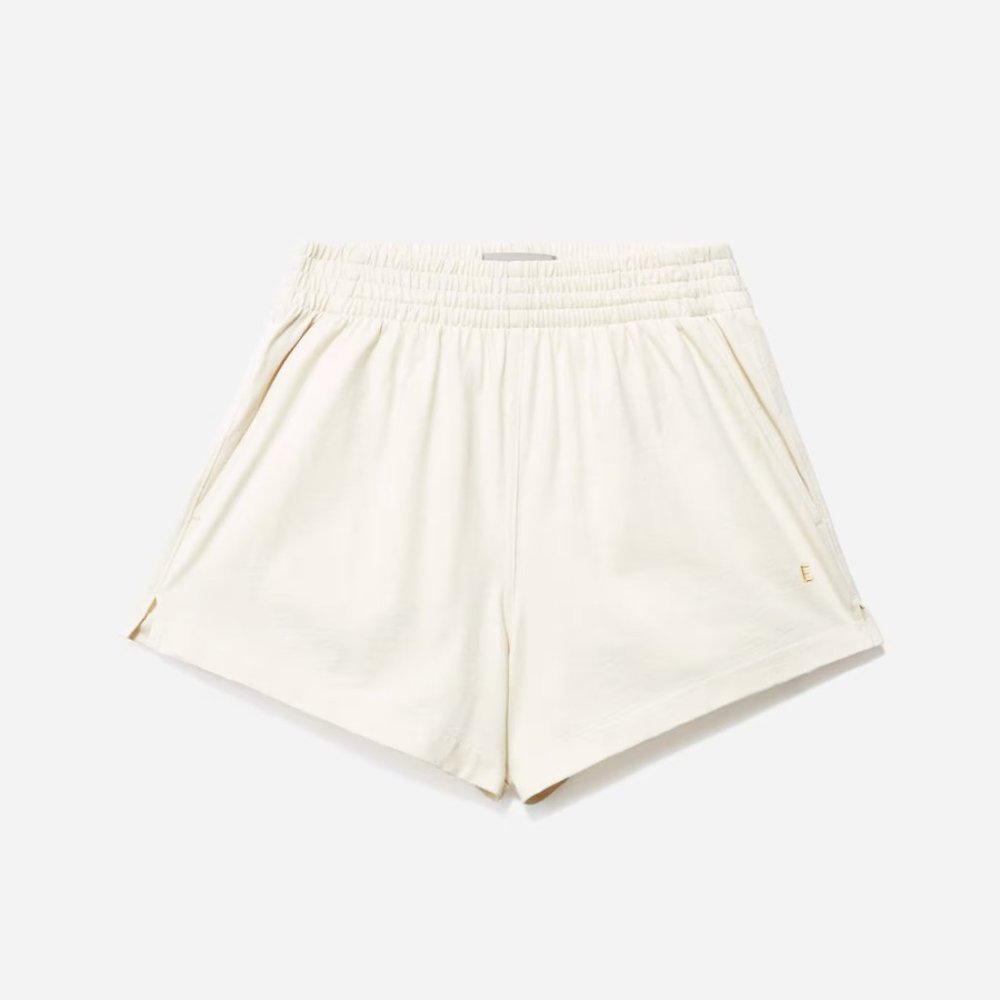 Everlane Retro Jersey Short Cream Size Medium